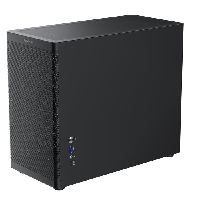 TecWare Fusion 3 mATX PC Case – USB-C, 3 Fans, Compact Mesh Design