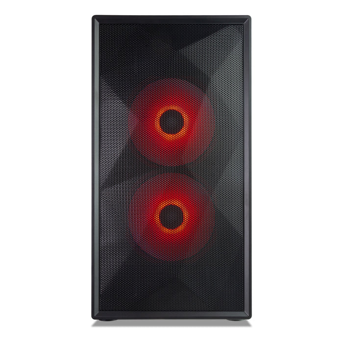 TecWare Forge M2 mATX Case – Mesh Front, 3× ARGB Fans, Black