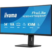 iiyama ProLite XCB3497WQSNP-B1 34" UWQHD USB-C Curved Monitor - IT Supplies Ltd