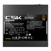 Antec CSK550DC 550W PSU – 80+ Bronze, Flat Cables, 5-Year Warranty - IT Supplies Ltd
