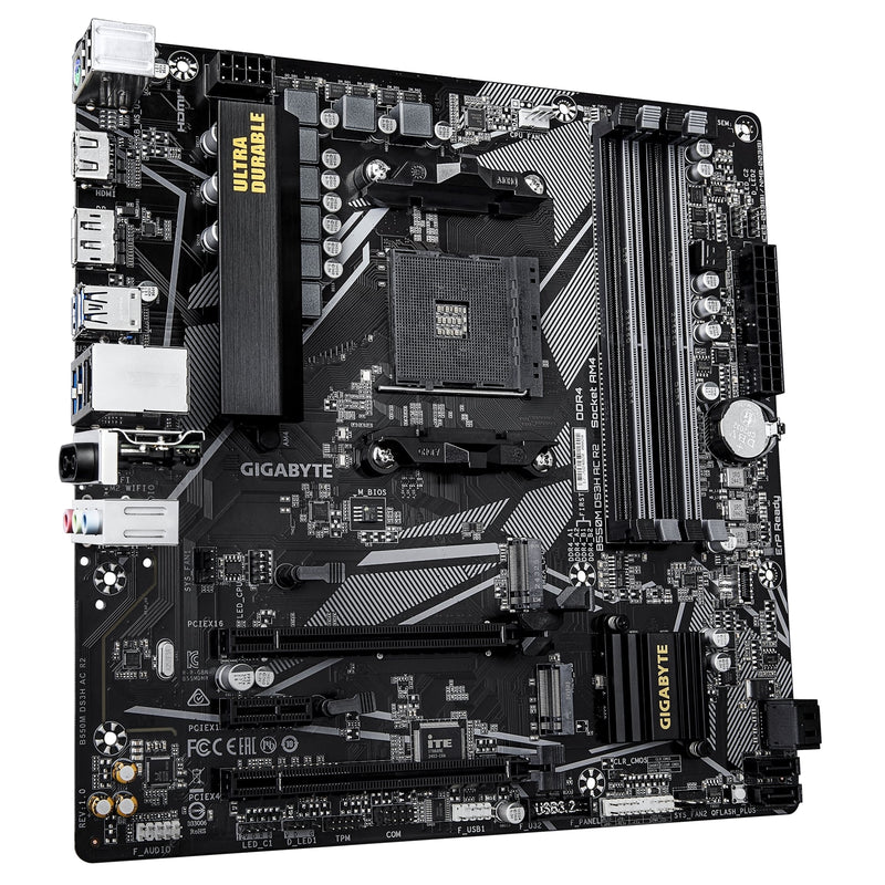 Gigabyte B550M DS3H AC R2 Micro ATX WiFi Motherboard AM4 DDR4 - IT Supplies Ltd