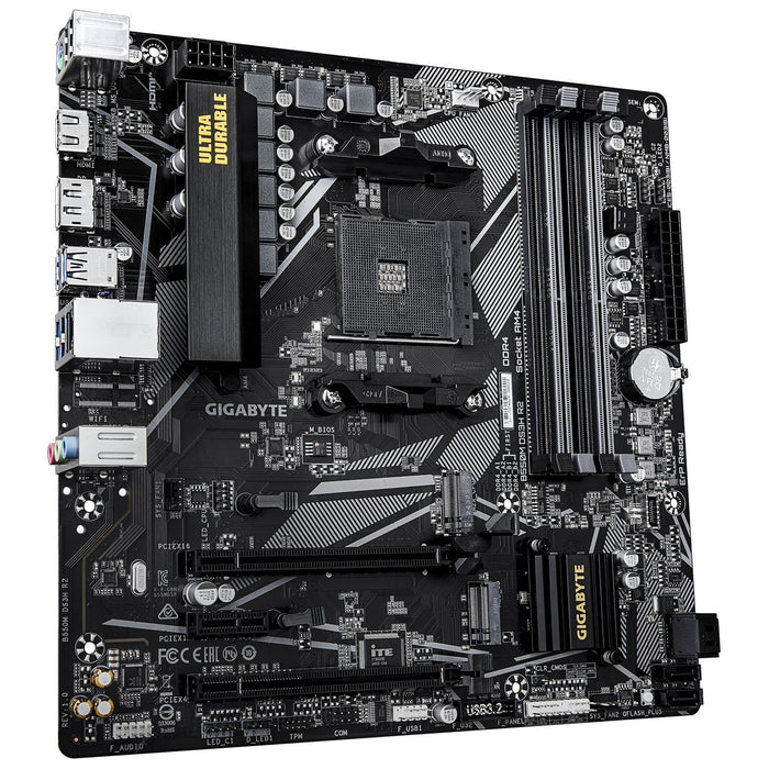 Gigabyte B550M DS3H R2 AM4 mATX Motherboard - Ryzen, PCIe 4.0, M.2