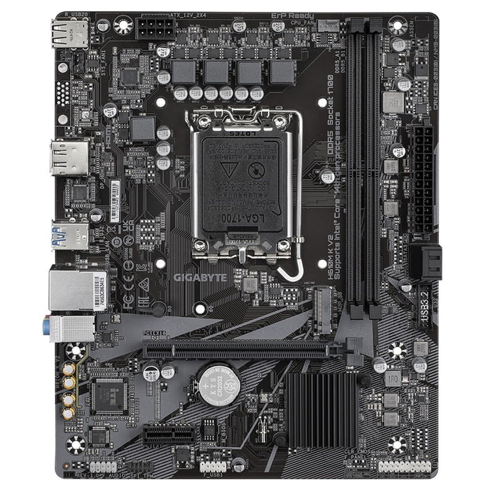 Gigabyte H610M K V2 DDR5 Intel 1700 mATX Motherboard – PCIe 4.0, M.2, GbE