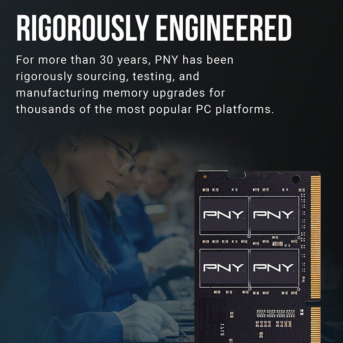 PNY 16GB DDR4 3200MHz Laptop RAM – SODIMM, CL22, Single Channel