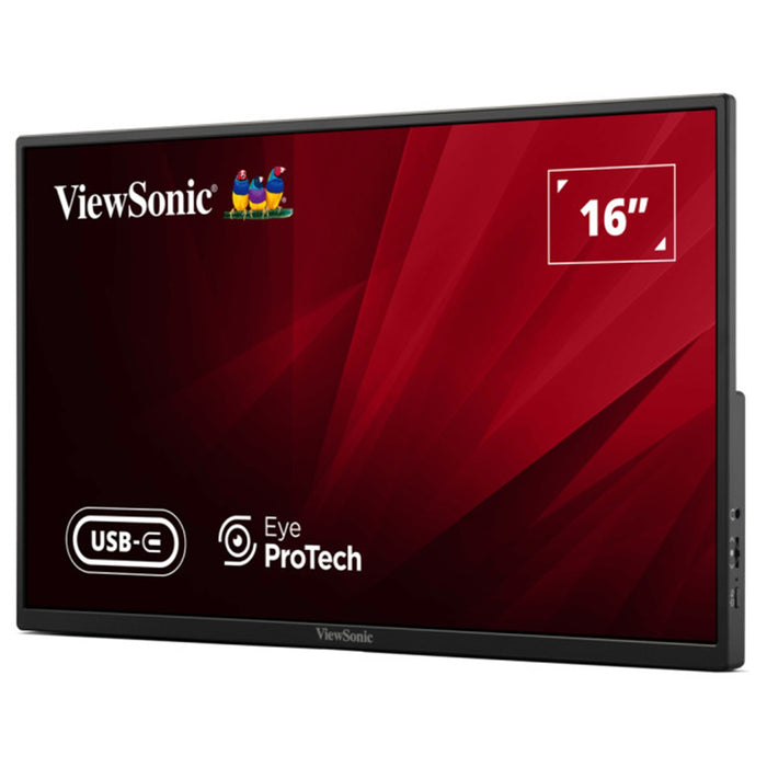ViewSonic VA1650 16" Portable USB-C IPS Monitor Full HD 60Hz