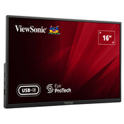ViewSonic VA1650 16" Portable USB-C IPS Monitor Full HD 60Hz - IT Supplies Ltd
