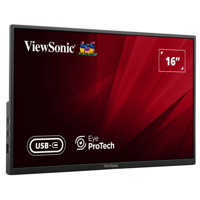 ViewSonic VA1650 16" Portable USB-C IPS Monitor Full HD 60Hz
