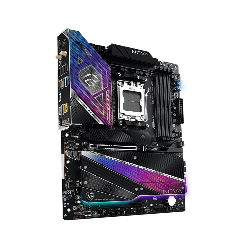 ASRock Phantom Gaming X870 Nova WiFi AM5 DDR5 WiFi 7 Motherboard - IT Supplies Ltd