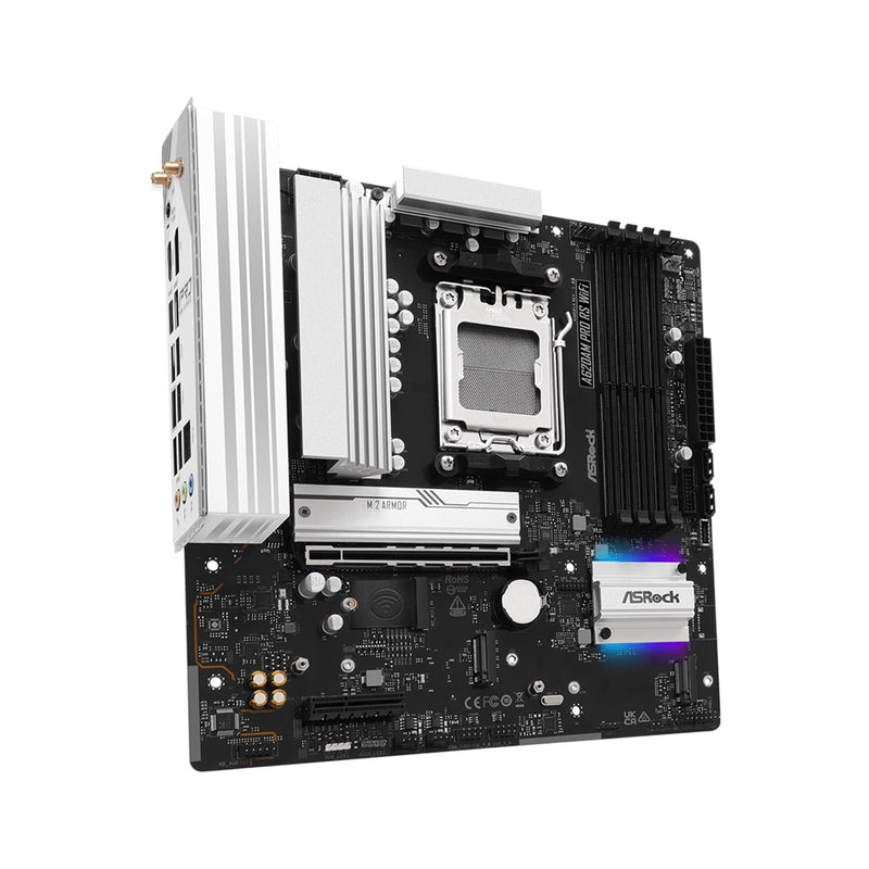 ASRock A620AM Pro RS WiFi AM5 Motherboard, DDR5, WiFi 6E, 2.5G LAN - IT Supplies Ltd