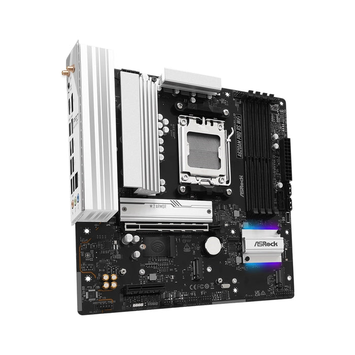 ASRock A620AM Pro RS WiFi AM5 Motherboard, DDR5, WiFi 6E, 2.5G LAN