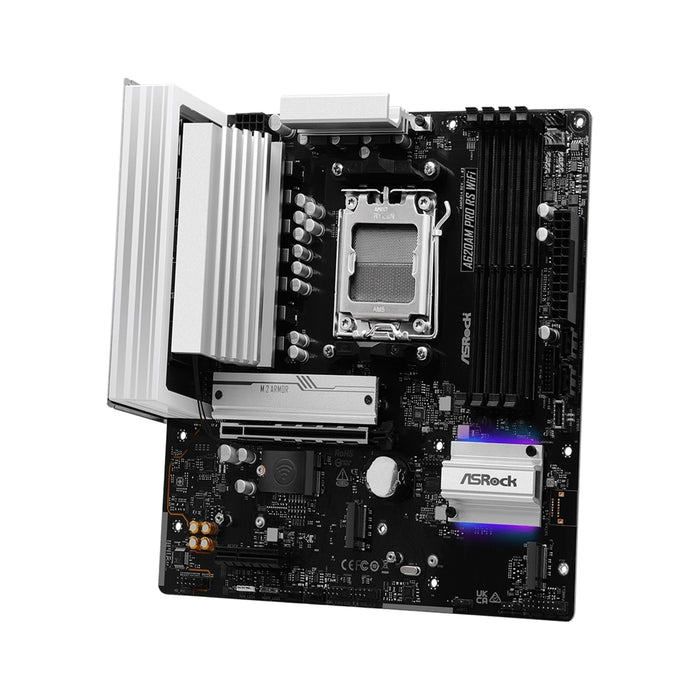 ASRock A620AM Pro RS WiFi AM5 Motherboard, DDR5, WiFi 6E, 2.5G LAN