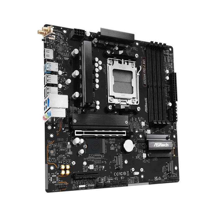 ASRock A620AM Pro-A WiFi AM5 Motherboard, DDR5, WiFi 6E, 2.5G LAN