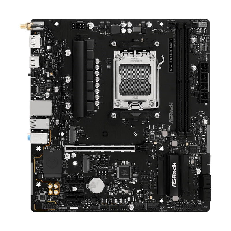 ASRock A620AM-X WiFi AMD AM5 Motherboard – DDR5, 2.5G LAN, USB-C - IT Supplies Ltd