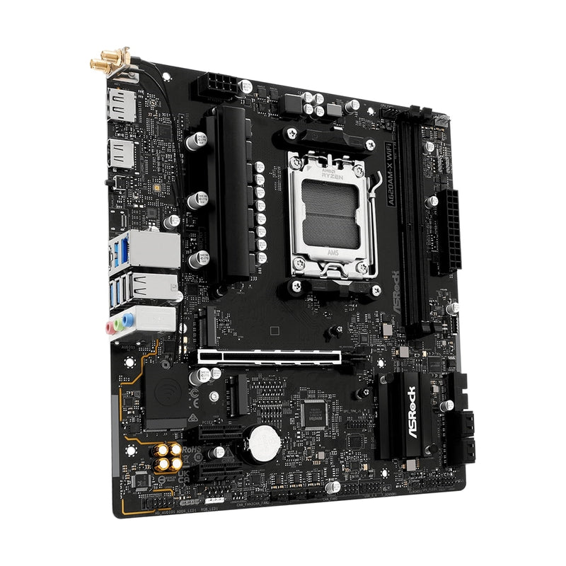 ASRock A620AM-X WiFi AMD AM5 Motherboard – DDR5, 2.5G LAN, USB-C - IT Supplies Ltd