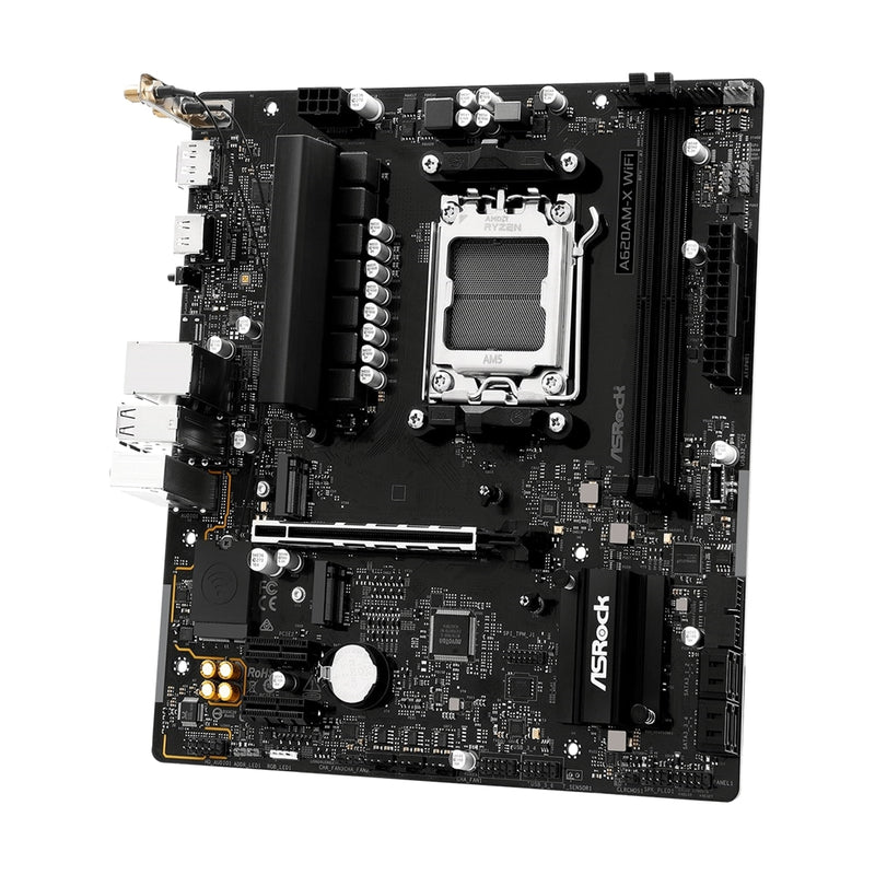 ASRock A620AM-X WiFi AMD AM5 Motherboard – DDR5, 2.5G LAN, USB-C - IT Supplies Ltd