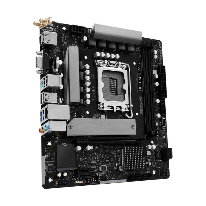 ASRock H810M-X WiFi Intel 1851 DDR5 Motherboard | 2.5G LAN, M.2