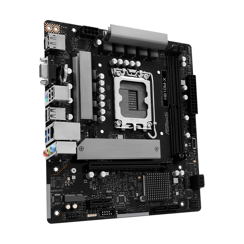 ASRock H810M-X Intel 1851 DDR5 Motherboard | M.2, WiFi, 2.5G LAN - IT Supplies Ltd