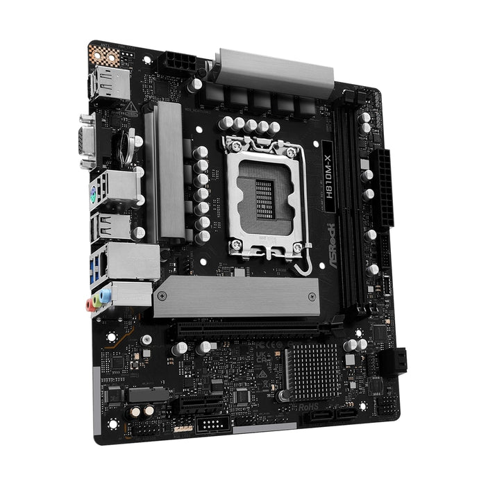 ASRock H810M-X Intel 1851 DDR5 Motherboard | M.2, WiFi, 2.5G LAN