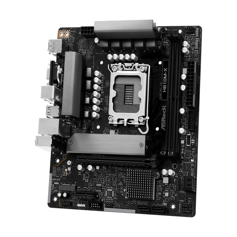 ASRock H810M-X Intel 1851 DDR5 Motherboard | M.2, WiFi, 2.5G LAN - IT Supplies Ltd