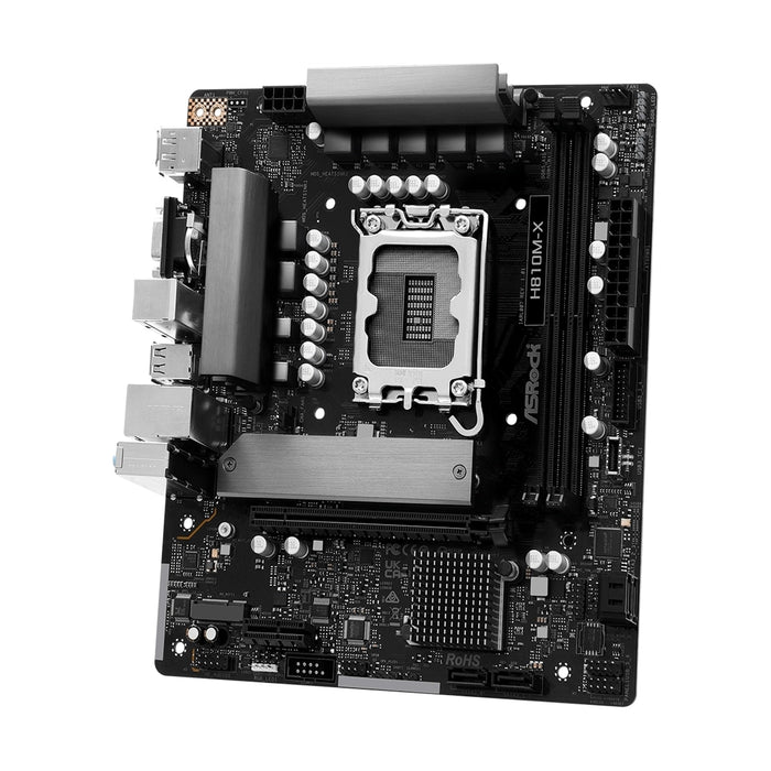 ASRock H810M-X Intel 1851 DDR5 Motherboard | M.2, WiFi, 2.5G LAN