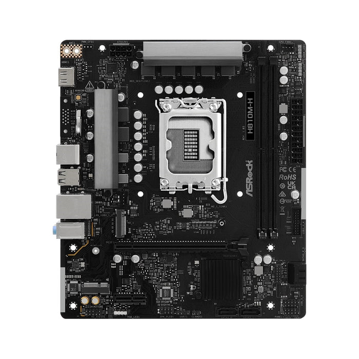 ASRock H810M-H Intel 1851 Motherboard DDR5 M.2 WiFi 2.5Gb LAN