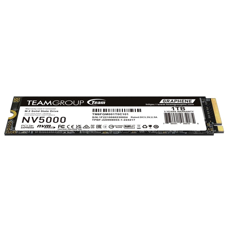 Team NV5000 1TB M.2 PCIe Gen4x4 NVMe SSD – 5000MB/s Read - IT Supplies Ltd