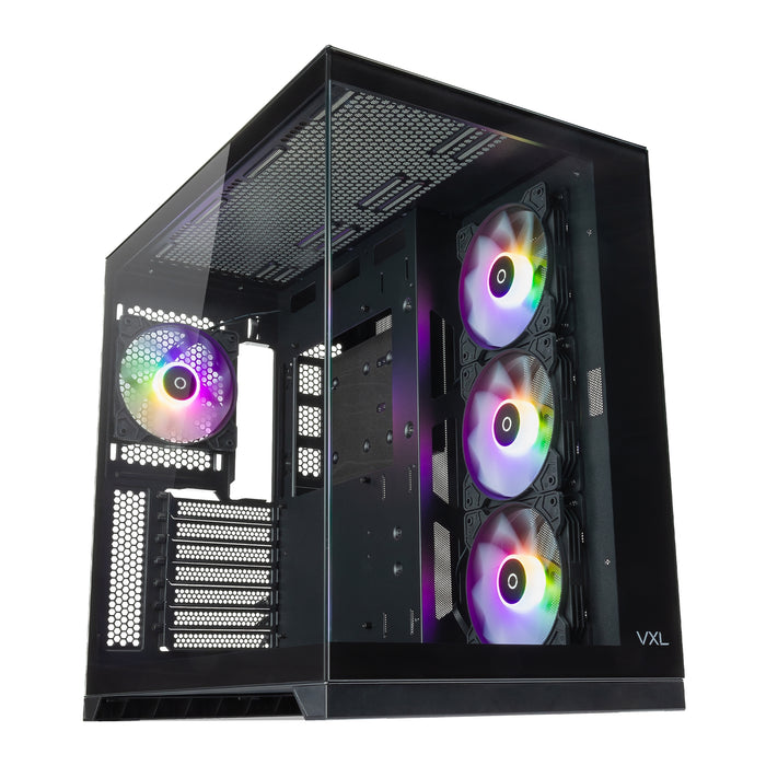 Tecware VXL EVO ARGB ATX Case - Dual-Chamber, 4 Fans, Glass