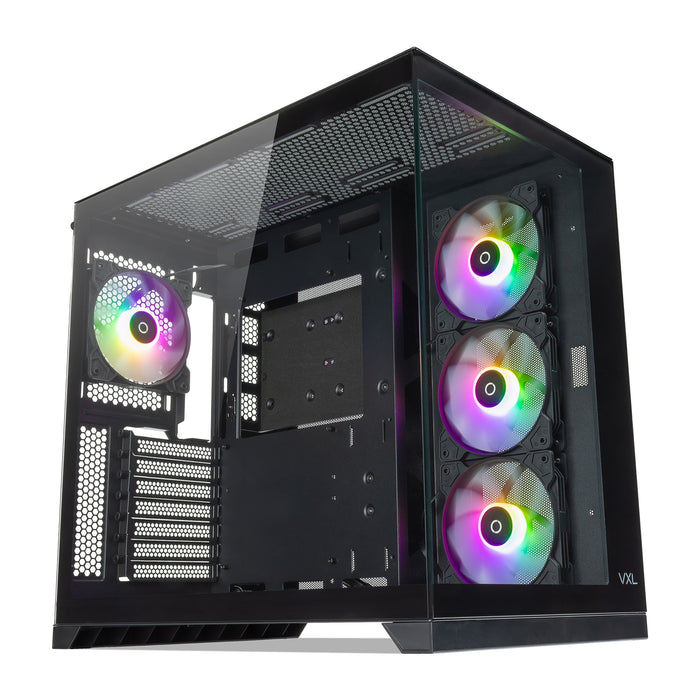Tecware VXL EVO ARGB ATX Case - Dual-Chamber, 4 Fans, Glass