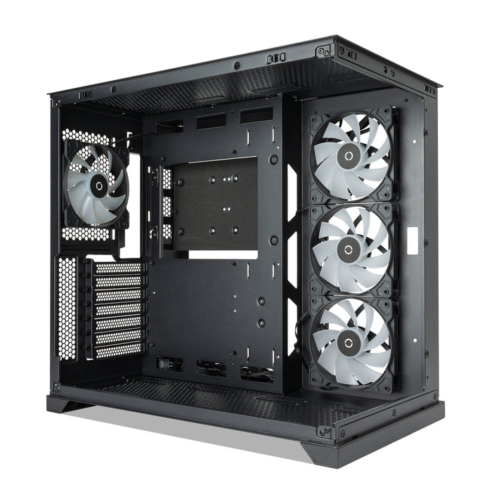 Tecware VXL EVO ARGB ATX Case - Dual-Chamber, 4 Fans, Glass