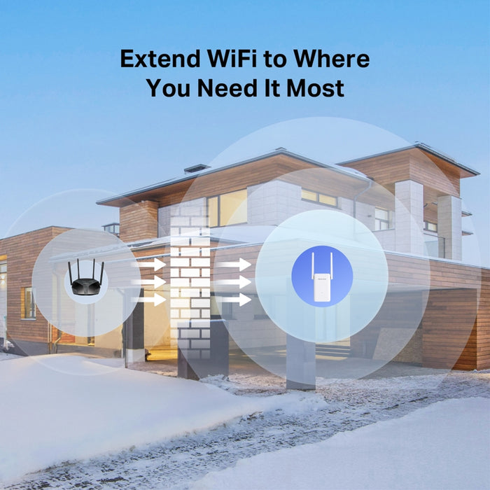 Mercusys ME80X AX3000 Wi-Fi 6 Range Extender, Dual Band, Gigabit