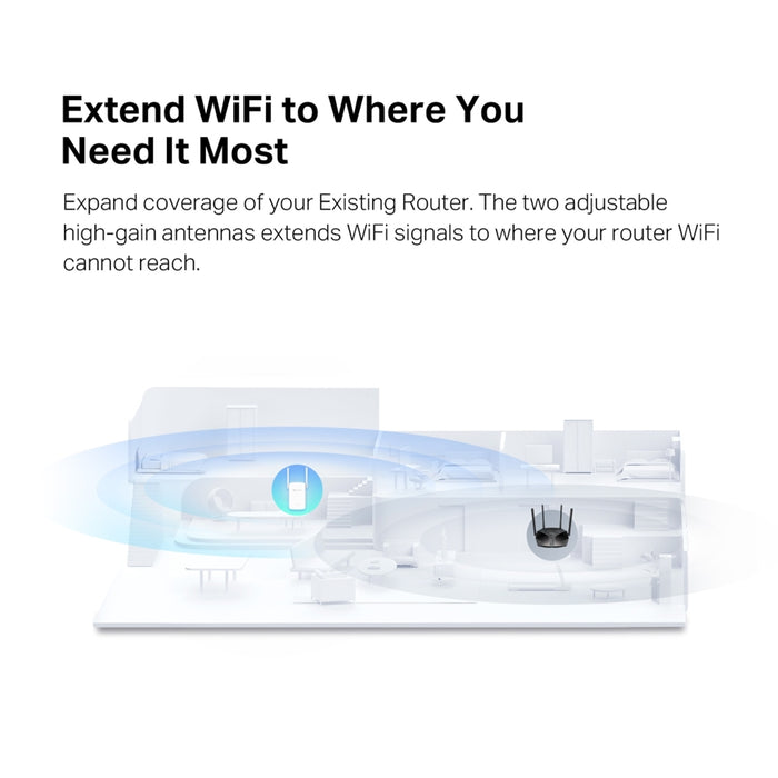 Mercusys ME60X AX1500 Wi-Fi 6 Range Extender – Dual Band Booster