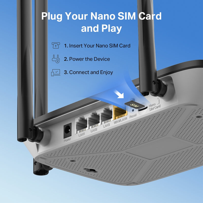 Mercusys MB115-4G 4G LTE Wi-Fi Router – Fast 300 Mbps N Wireless - IT Supplies Ltd