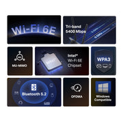 Mercusys MA86XE AXE5400 Wi-Fi 6E PCIe Adapter with Bluetooth 5.2 - IT Supplies Ltd