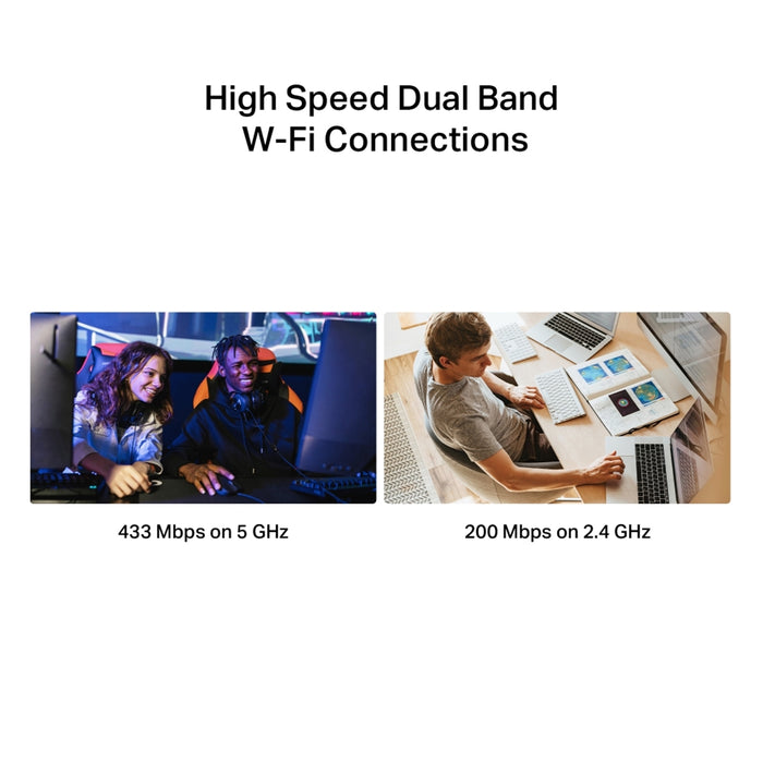Mercusys MA20N AC650 Nano Wi-Fi USB Adapter – Dual Band 433 Mbps