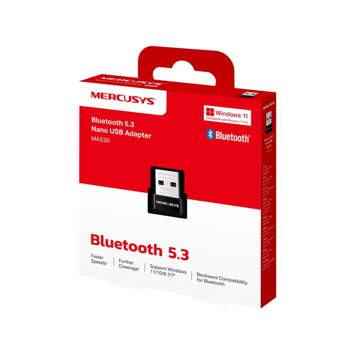 Mercusys MA530 Bluetooth 5.3 Nano USB Adapter – Compact & Reliable