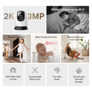 Mercusys MC210 2K Pan/Tilt Wi-Fi Security Camera – Full Coverage - IT Supplies Ltd