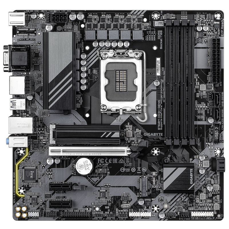 Gigabyte B760M DS3H GEN5 Intel LGA1700 DDR5 Micro ATX Motherboard - IT Supplies Ltd