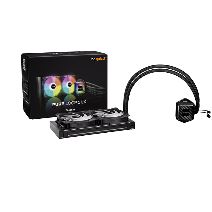 be quiet! Pure Loop 3 LX Liquid CPU Cooler 240mm - ARGB, High Performance