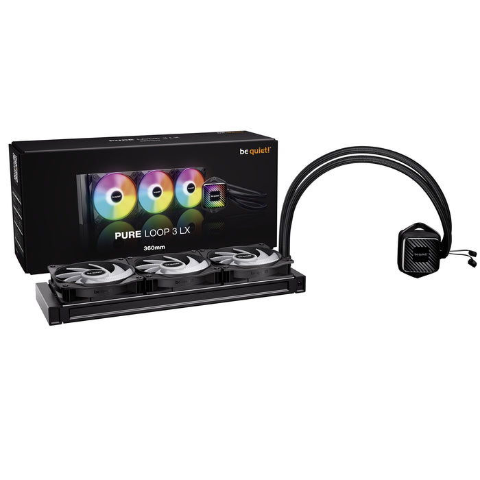 be quiet! Pure Loop 3 LX Liquid CPU Cooler 360mm - ARGB, Triple Fan