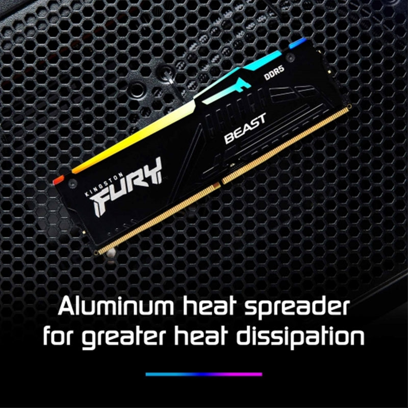 Kingston FURY Beast DDR5 RGB 32GB 5200MT/s CL40 Gaming Memory