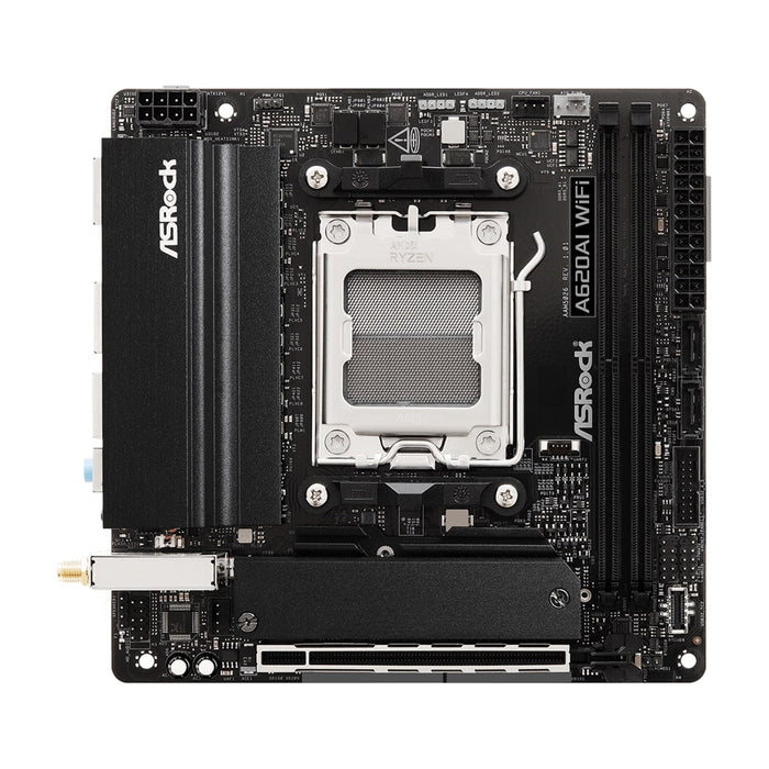 ASRock A620AI WIFI Mini-ITX AMD AM5 Motherboard – DDR5, Wi-Fi 6E
