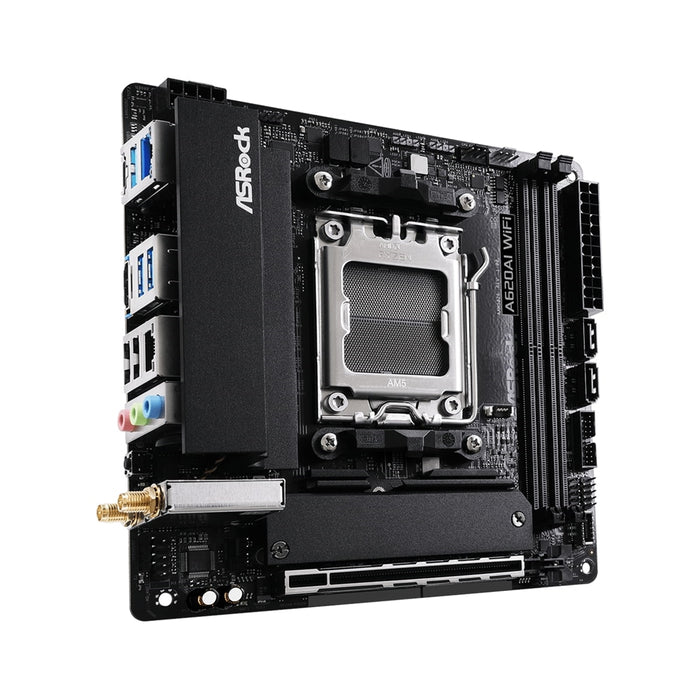 ASRock A620AI WIFI Mini-ITX AMD AM5 Motherboard – DDR5, Wi-Fi 6E