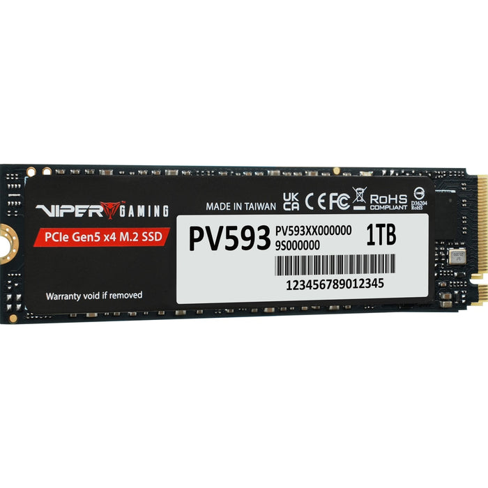 Patriot Viper PV593 1TB Gen5 NVMe SSD – Up to 14,000MB/s Read/Write