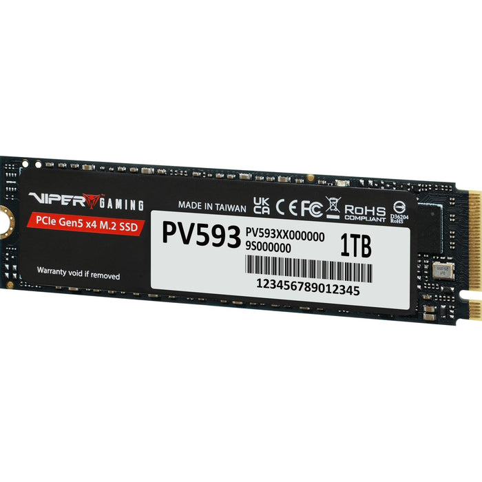Patriot Viper PV593 1TB Gen5 NVMe SSD – Up to 14,000MB/s Read/Write