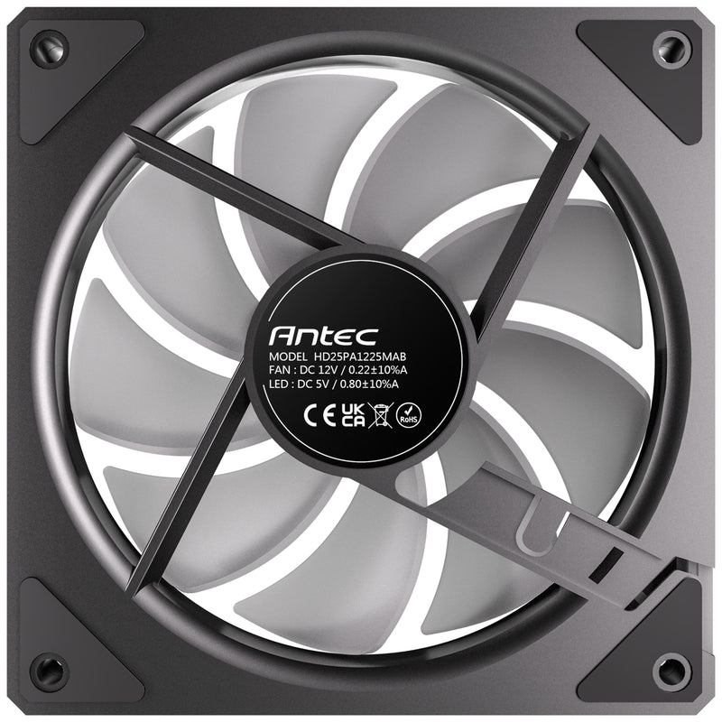 Antec Vision 120mm ARGB Fan 3-Pack – Black, PWM, Infinity Mirror - IT Supplies Ltd