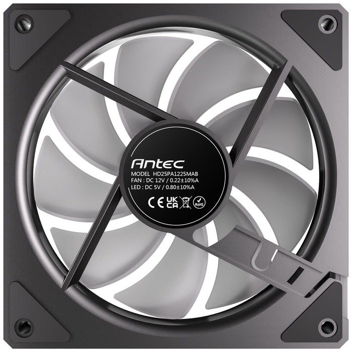 Antec Vision 120mm ARGB Fan 3-Pack – Black, PWM, Infinity Mirror