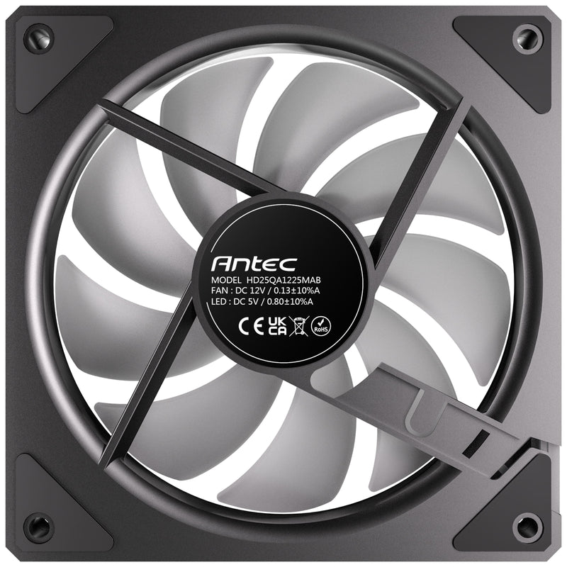 Antec Vision 120mm Reverse ARGB Fan 3 Pack – 1500RPM, 37.2CFM, Black - IT Supplies Ltd