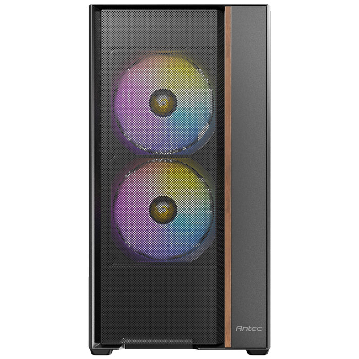 Antec FLUX Mid Tower PC Case – Tempered Glass, ARGB, USB-C, ATX/ITX