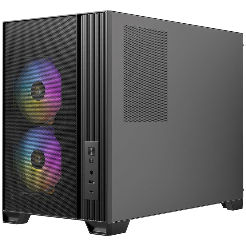 Antec FLUX M Mini Tower PC Case – 6 Fans, USB-C, Tempered Glass - IT Supplies Ltd