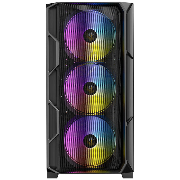 Antec AX1000 ARGB Mid Tower Gaming Case – E-ATX, 4 Fans, Glass